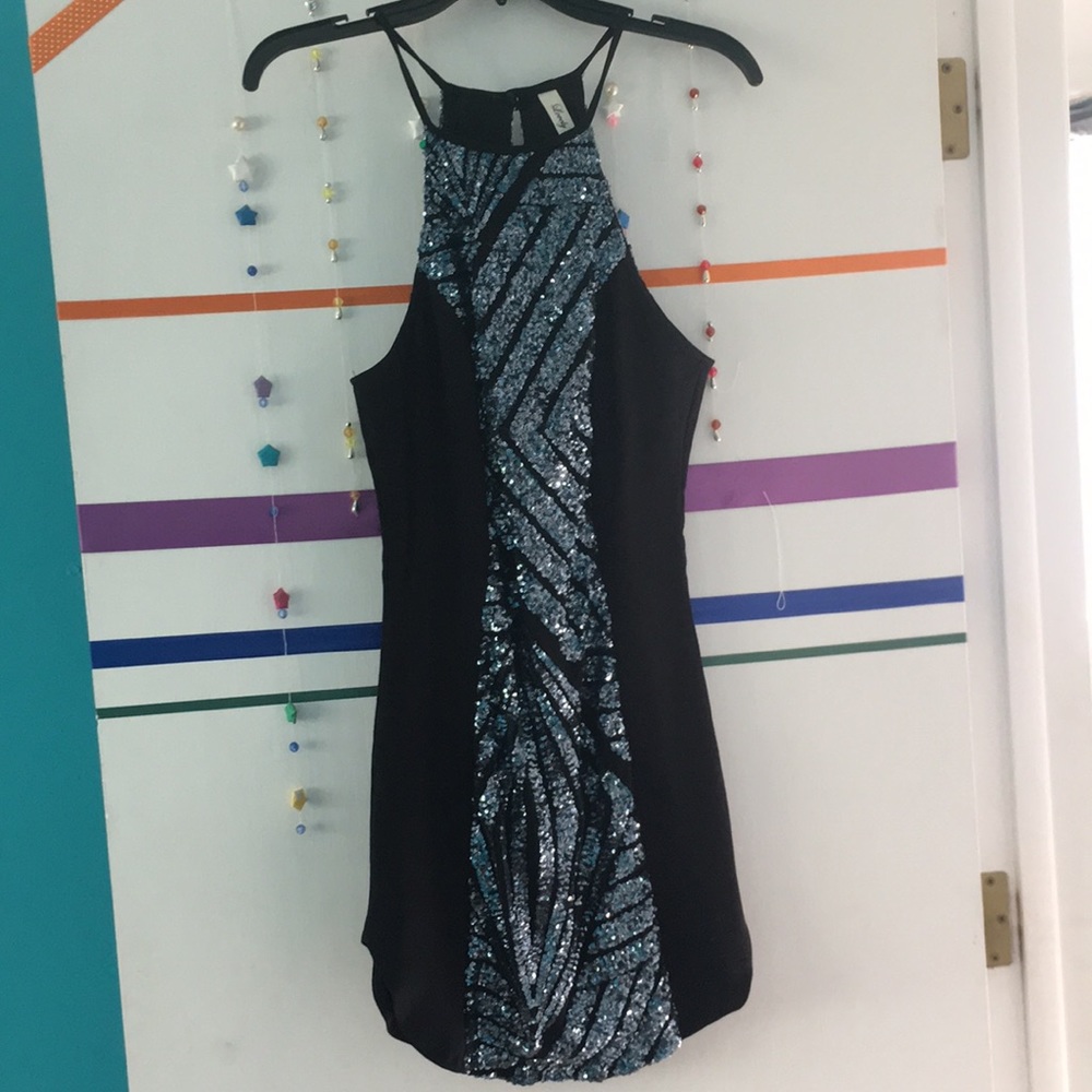 Medium Lovely Day Blue Sequined Mini